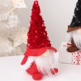 thumbnail image 2 of Decoración de muñecas de gnomo sin rostro, buena suerte, alegría, adornos navideños de moda, muñecas para estantería de alféizar de ventana, rojo, 18x8cm/7,1x3,15 pulgadas, 2 of 7