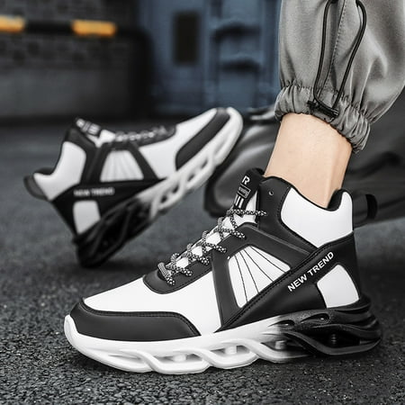 

Men s Trendy Lightweight Comfortable Blade Type Shoes For Outdoor Running Sports Tennis White