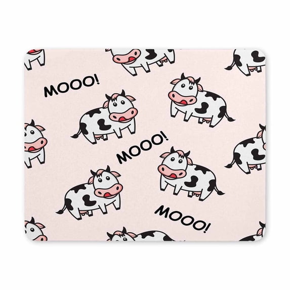 Cow Mouse Pad Animal Gaming Mouse Mat Non-Slip Rubber Base Thick Mousepad for Laptop Computer PC,Cute Cow Square Mouse Pad Non-Slip Rubber Base Mousepads Mouse Mat for Computer Laptop Home Office