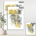 thumbnail image 2 of Designart Entrée et sortie de la circulation II Jaune Gris Art mural sur toile, 2 of 3