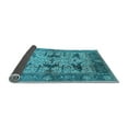 thumbnail image 2 of Ahgly Company Indoor Rectangle Oriental Light Blue Industrial Area Rugs, 7' x 10', 2 of 4
