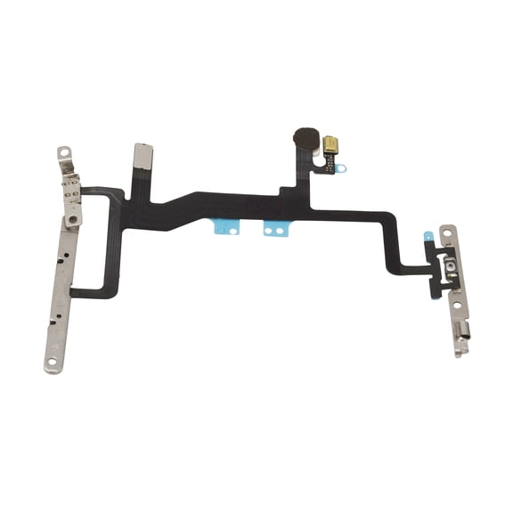 Replacement Power Button And Volume Button Flex Cable Ribbon Assembly With Metal Bracket Compatible With Apple iPhone 6S