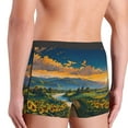 thumbnail image 2 of Haiem Sunflowers At Sunset Men's Boxer Briefs, Every Day Comfort Stretch Cotton Moisture-Wicking Underwear-Medium, 2 of 8