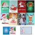 thumbnail image 3 of Tarjetas de pintura de diamantes Navidad para amigos y familiares, kit de tarjetas de felicitación, pintura por número, pintura con diamantes de Navidad, 8 Uds., 3 of 4