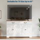 thumbnail image 1 of QinaQin Aparador coffee bar estilo farmhouse con 2 puertas y cajón, buffet de almacenamiento para cocina o comedor, repisa ajustable y fácil armado, 1 of 8