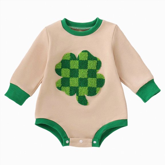 Hessimy Newborn Baby Girl Boy Clothes Short Sleeve Stripe Bubble Romper Waffle Bodysuit Tshirt Cute Summer Outfit(Beige