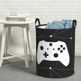 thumbnail image 3 of DouZhe Waterproof Collapsible Large Laundry Baskets, Graffiti Game Controller Prints Circular Hamper with Handles, 3 of 7