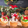 thumbnail image 4 of maskred 10pcs Fork Fruit Cake Sandwich Set Strawberry Pear Blueberry Forks Animal Cartoon Santa Claus Sticker Reusable 1Set, 4 of 6