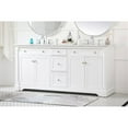 thumbnail image 2 of Elegant Decor Clarence 72" Solid Wood and Metal Double Bathroom Vanity in White, 2 of 8
