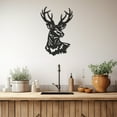 thumbnail image 4 of LaModaHome Exclusive Deer Head Metal Wall Decor – Durable & Artistic Metal Wall Art for Home and Office Decor, Perfect for Any Interior Design Aesthetic, 4 of 4