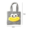 thumbnail image 6 of Ettsollp Miniature Canvas Bag with Cartoon Pattern Lifelike Fabric Mini Bag for Dolls Dress Up Decor Toys Doll House Accessories for 1/6 1/12 Scale Dolls, 6 of 8