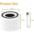 thumbnail image 3 of 1 Pack Core 300 Replacement Filter for True HEPA LEVOIT Core 300 and Core 300S Air Purifier, Core 300-RF, 3-in-1 H13 Activated Carbon Filtration System for Dust, Lint, Pollen, Pet Dander etc. (White), 3 of 5