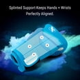 thumbnail image 3 of Hayabusa T3 Boxing Gloves for kids and Teens Wrist and Knuckle Protection, Dual-X Hook and Loop Closure, Splinted Wrist Support, 5 Layer Foam Knuckle Padding - Neon Blue, 8oz, 3 of 6