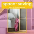 thumbnail image 3 of ACSTEP Folding Step Stool 9'', Plastic Step Stool with Non-Slip Surface and Carry Handle, Foldable Stool for Bathroom, Bedroom, Kitchen, Pink, 3 of 8