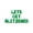 Green, variant on Cursive Script Letter Balloons - LETS GET BLITZENED 16" Inch Alphabet Letters Foil Mylar Balloon Christmas Party Banner (Silver)