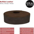 thumbnail image 2 of European Leather Works - Buffalo Belt Blanks 8-10 oz 3-4mm Size: 3.50"x40" 8.9x101.6cm - Brown Color Full Grain Leather Belt Straps/Strips for Tooling, Holsters, 2 of 8