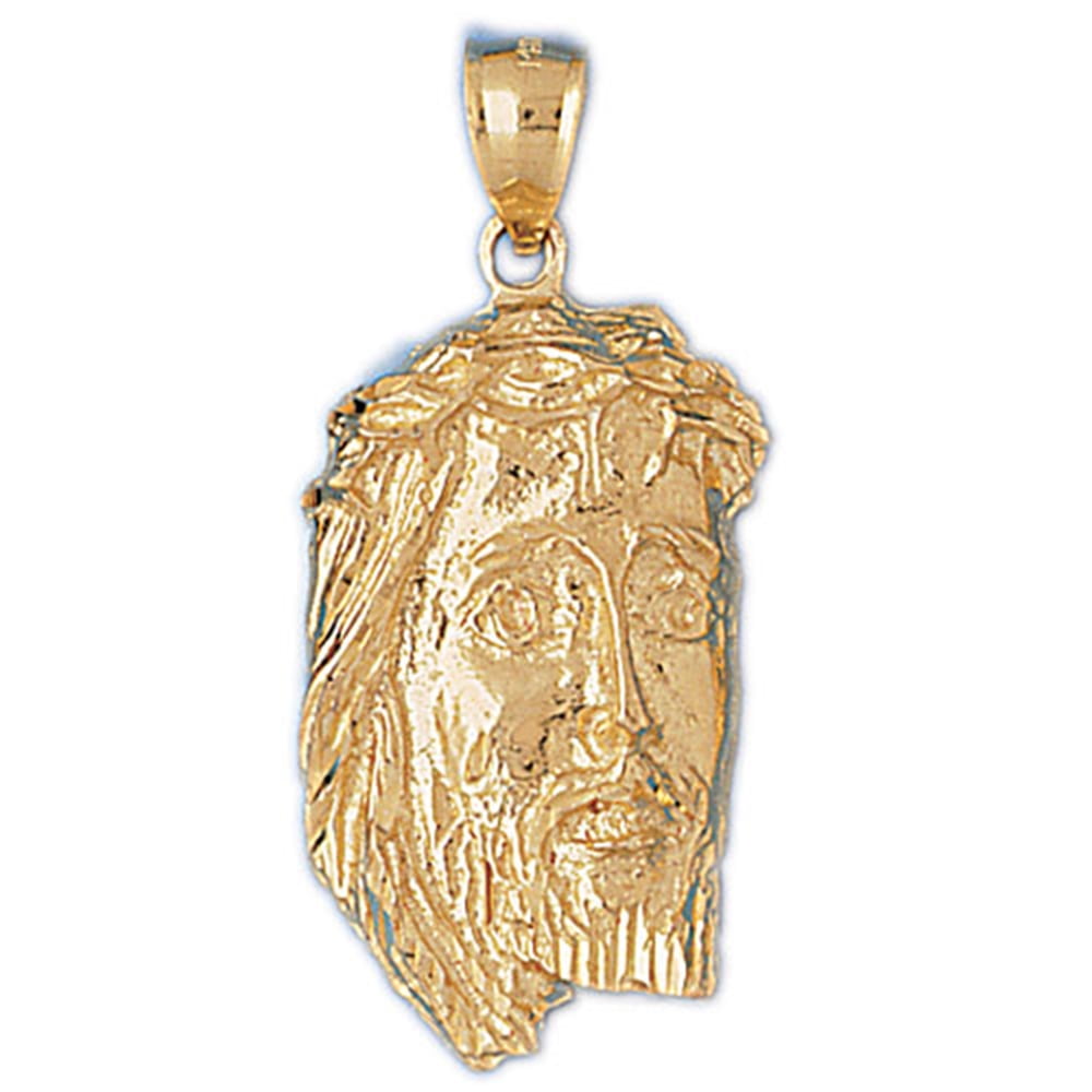 Jewels Obsession Silver Jesus Necklace Rhodium-plated 925 Silver Jesus Face Pendant with 18 Necklace