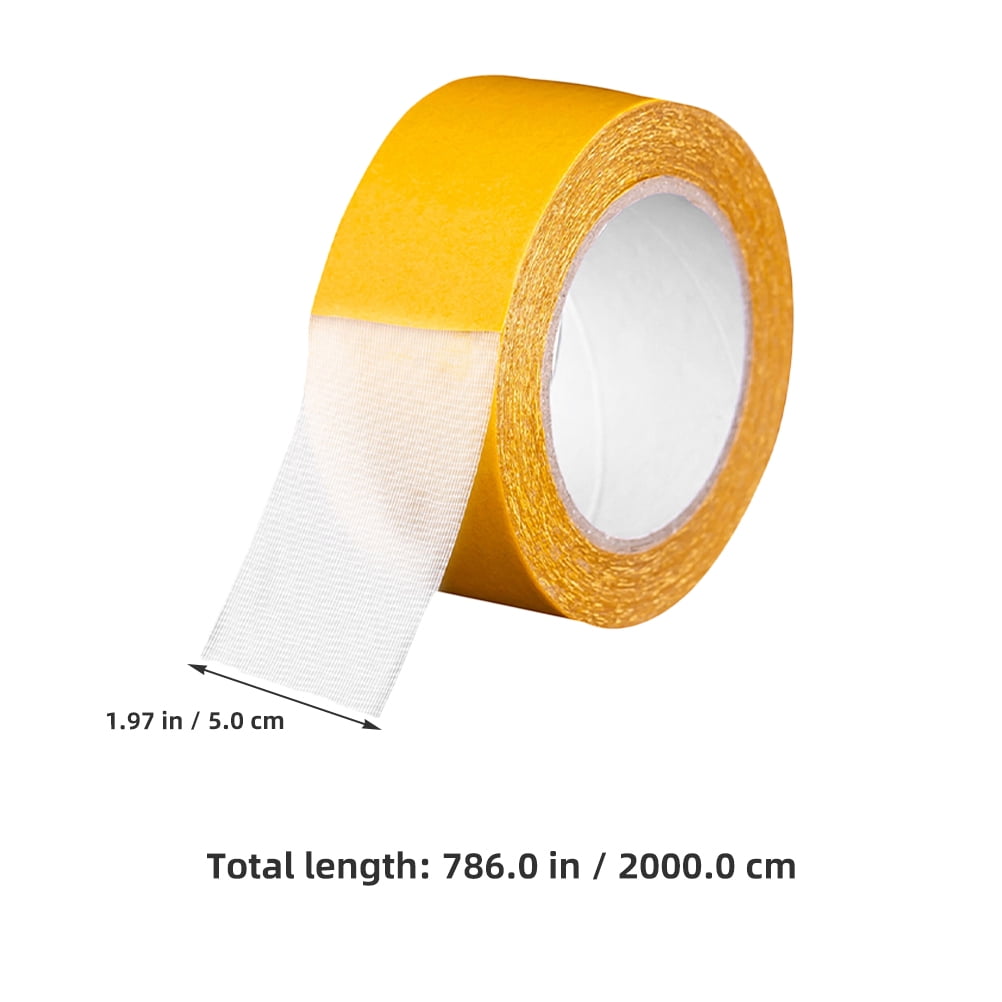 BESTYASH Heavy Duty Double Sided Tape, Strong Adhesive Golden Mesh Mounting Tape, Removable for Home and Office Use