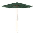 thumbnail image 3 of Bond Manufacturing Bond Shade Factory 9 Ft. Wooden Double Pulley Green Market Umbrella — Residential Use, Standard Application, 3 of 5