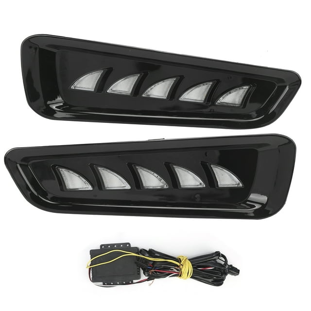 2 Pcs Lumière de Jour LED Signal Ambré Brouillard Lampe à Débit 3 Couleurs pour Ford F150 Raptor 1819