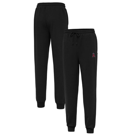 Men's Antigua Black Los Angeles Angels Idol Jogger Pants