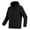 Black, variant on Bjutir Mens Hoodie Sweatshirts Autumn Winter Polar Heated Sweatshirt Six Warm And Heated Hooded Solid Color Long Sleeve Sweatshirt Pullover Tops Black
