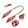 thumbnail image 3 of Unique Bargains 1 Pc Plaid Handbag Strap for Travelling Red Alloy Polyester, 3 of 5