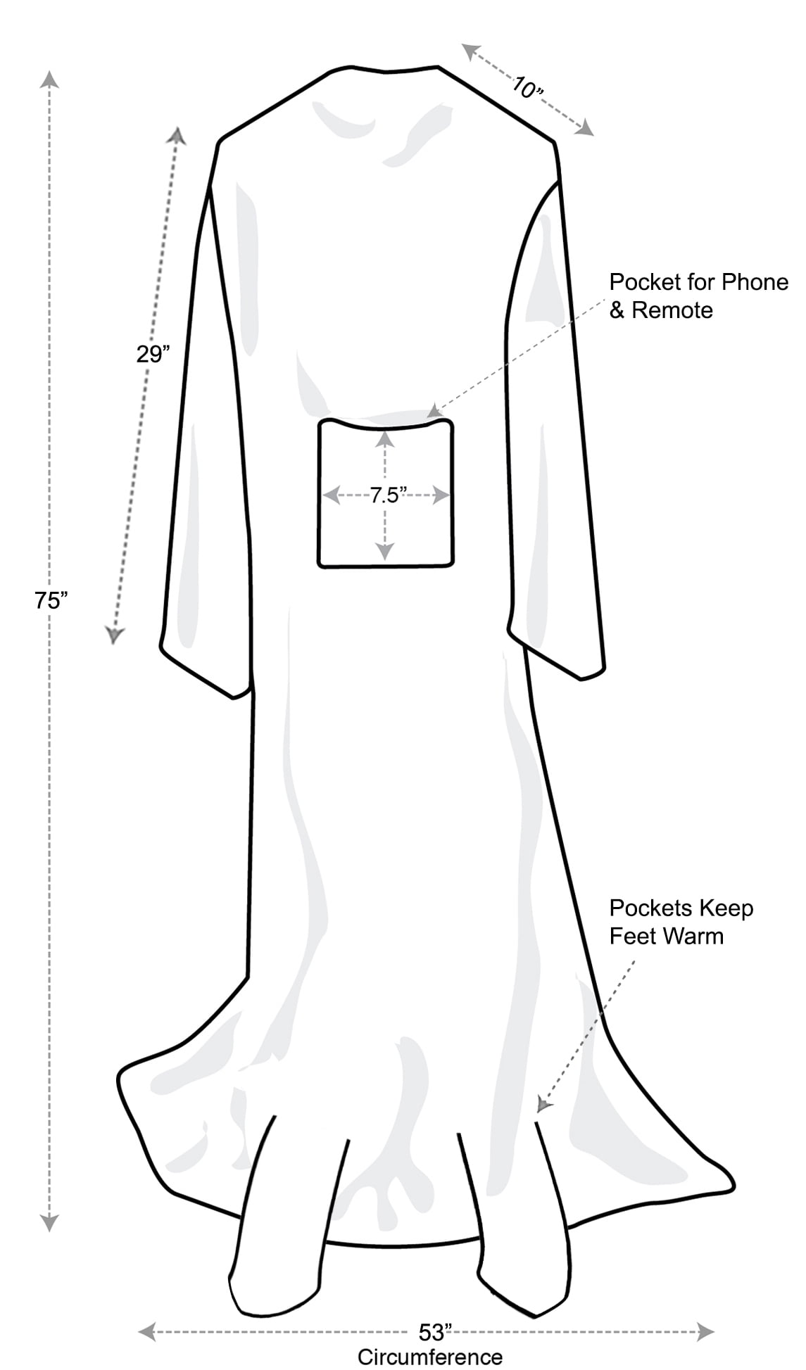 Catalonia Wearable Fleece Blanket with Sleeves and Foot Pockets for Adult Women and Men, Micro Plush Comfy Wrap Sleeved Throw Blanket Robe, Large, Red Plaid, 75" x 53"
