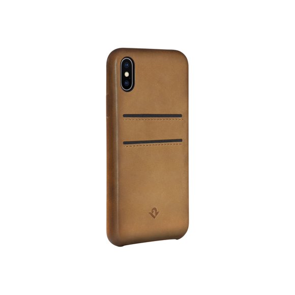 Twelve South RelaxedLeather - Back cover for cell phone - genuine leather - cognac