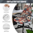 thumbnail image 6 of POLERO USA Flag Patchwork Print Dustproof All-in-One Computer Office Chair Covers, Washable Elastic Cloth High Back Chair Cover for Home, 6 of 7