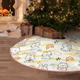 thumbnail image 5 of Disketp Rabbit And Milk Tea Christmas Tree Skirt, Christmas Tree Decorations, Christmas Decor, Tree Mat Decoration(30-48IN)-36", 5 of 6
