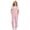 00#Pink104, variant on Lullu Girls Striped Overalls Adjustable Straps Jumpsuit with Pockets, Black, Sizes 5-14