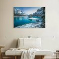 thumbnail image 2 of Elephant Stock Spirit Island In Winter Wall Art - Horizontal Canvas Wall Art - Living Room Wall Decor - Nature Canvas - Blue And Teal Decor - 39" x 26", 2 of 4