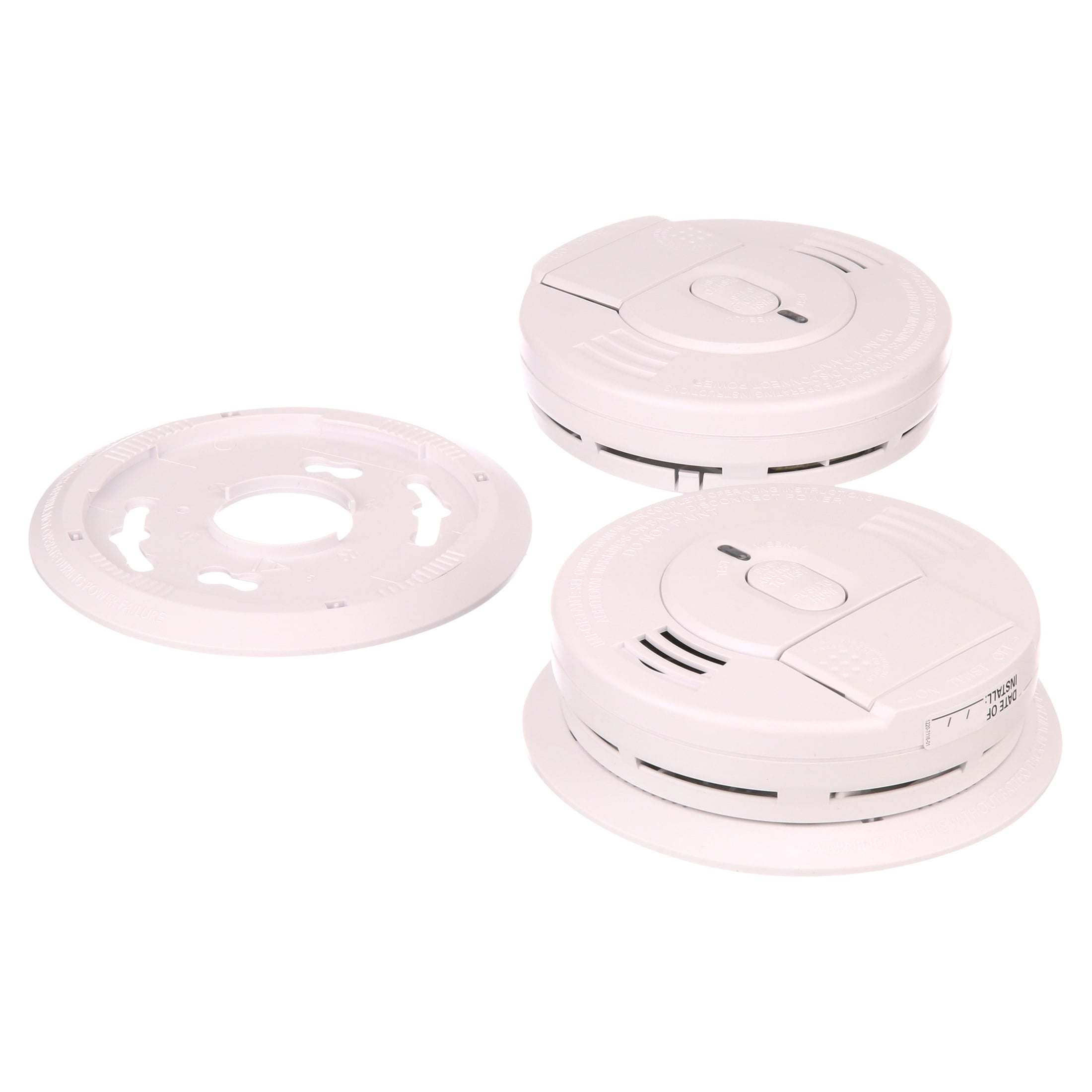 Kidde Hardwire Ionization Smoke Detectors with Battery Backup and Front Battery Door, 6 Pack