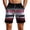 Black, variant on Men's Beach Wear Swim Trunks for Everyday Leisure and Outdoor Water Sports with Secure Zippered Pockets and 3D Print Design