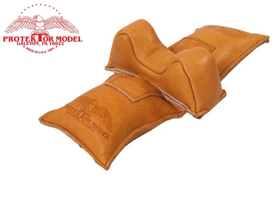 Protektor Model 4F Small Owl Ear Straddle Bag Front Leather Rifle Rest