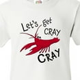 thumbnail image 4 of Inktastic Let's Get Cray Cray Cute Red Crayfish Youth T-Shirt, 4 of 5