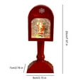 thumbnail image 5 of Sylvtty Christmas Wind Light USB/Battery Powered Mailbox Design Lamp Retro Sequin Glass Ball Santa Claus Snowflake Table Lamp Xmas Decor, 5 of 7