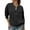 Black, variant on Women's Hollow Out Knitted Jacket Fashion Zip Up Casual Coat Outerwear Sweater
