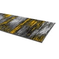 thumbnail image 5 of Yellow/Grey/Silver/Black/Abstract Contemporary Modern Design Mixed Brush Pattern Colors Area Rug, 5 of 9