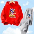 thumbnail image 3 of Ropa de bebé, ropa de abrigo para niño de 2 a 12 años, conjunto de sudadera con capucha, sudadera Sonic 2024 de primavera para niños, ropa para niña, madre e hijo, 3 of 5