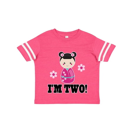 

Inktastic 2nd Birthday Kokeshi Doll Girls Gift Toddler Toddler Girl T-Shirt