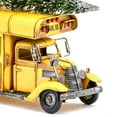 thumbnail image 2 of Zaer Ltd. Vintage Style Old Model 12" Long School Bus with Pre-lit Christmas Tree on Roof, 2 of 4
