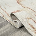 thumbnail image 6 of JONATHAN Y CONTEMPORARY POP 5 x 8 Area Rug, Marmo Abstract Marbled - Orange/Cream, CTP201A-5, 6 of 10