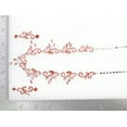 thumbnail image 5 of Faship Gorgeous Coral Rhinestone Crystal Floral Necklace Earrings Set, 5 of 5