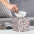 thumbnail image 6 of Sikiie Dachshund Dog Puppy Leather Tissue Box Cover Square, tissue box holder, Tissue Box with Bottom Belt-5.2”x5.2”x5.2”, 6 of 7