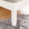 thumbnail image 4 of Powell Plumley 15.75" High Low Profile Platform Bed Frame, Full, White, 4 of 14