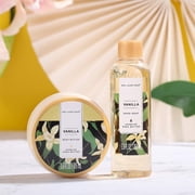 Spa Luxetique Gift Sets for Women - Vanilla Bath and Body Gift Baskets, 10 Pcs Birthday Gift Idea for Mom with Tote Bag, Relaxing Spa Kits