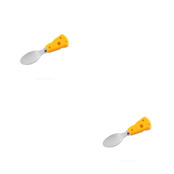 Billuyoard Cuchara para queso, cuchara para mantequilla, accesorios para el hogar, exquisita herramienta de cocina de larga duración, pala, 2piezas