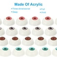 thumbnail image 3 of 32mm Doll Eyes,1 Pair Realistic Acrylic Eyes Plastic Half Eyeballs, Blue Green, 3 of 6